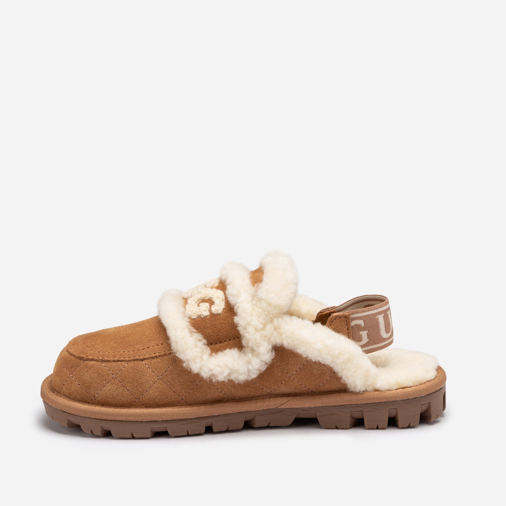VIOLET MATELASSÉ SHEARLING SLIPPER(DETACHABLE  FEATURE) OZWEAR UGG OB938MD