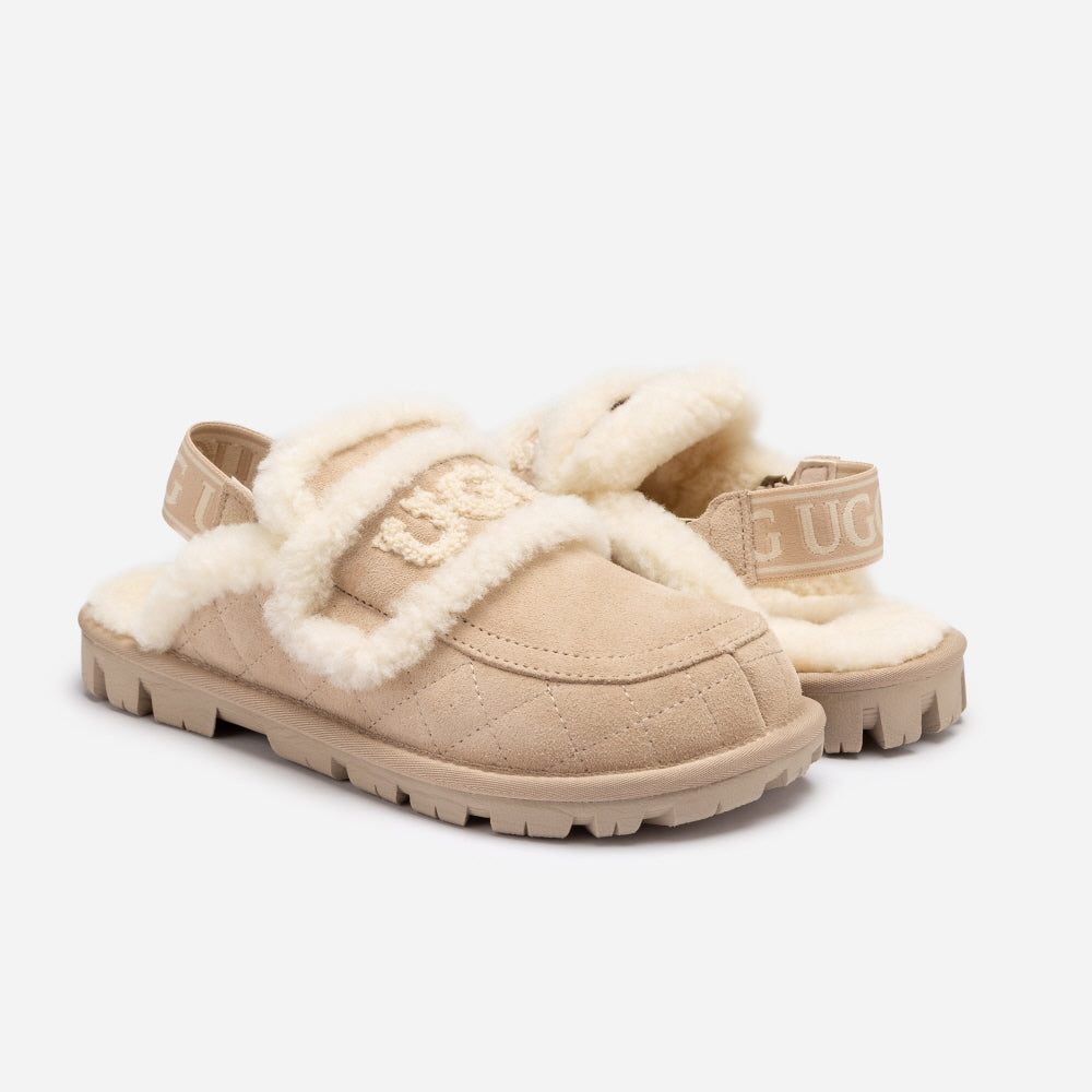 VIOLET MATELASSÉ SHEARLING SLIPPER(DETACHABLE  FEATURE) OZWEAR UGG OB938MD