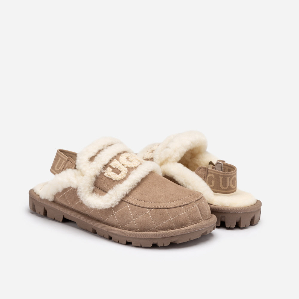 VIOLET MATELASSÉ SHEARLING SLIPPER(DETACHABLE  FEATURE) OZWEAR UGG OB938MD