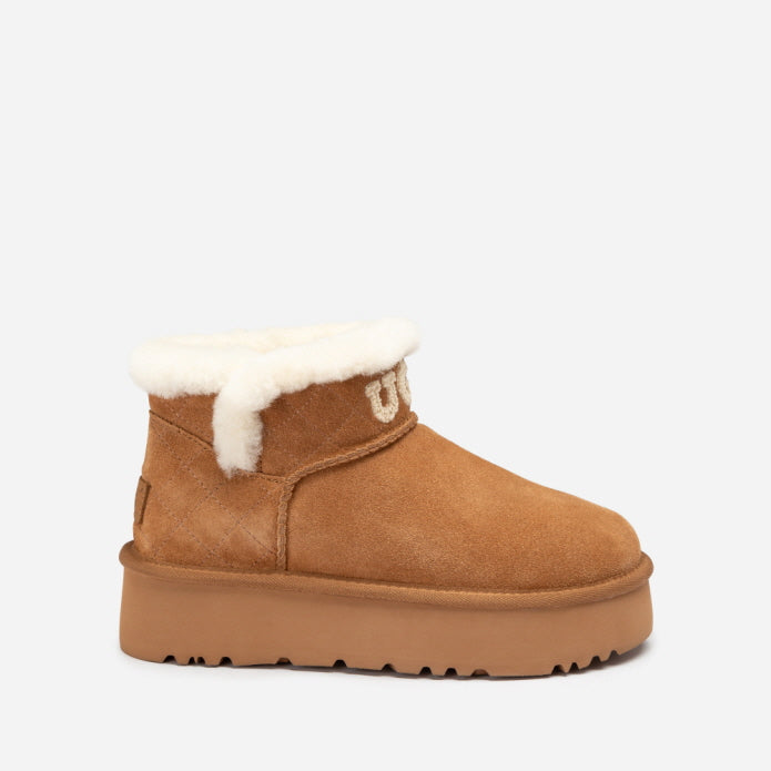 BONDI MATELASSÉ SHEARLING ULTRA MINI PLATFORM BOOT OB915MUP