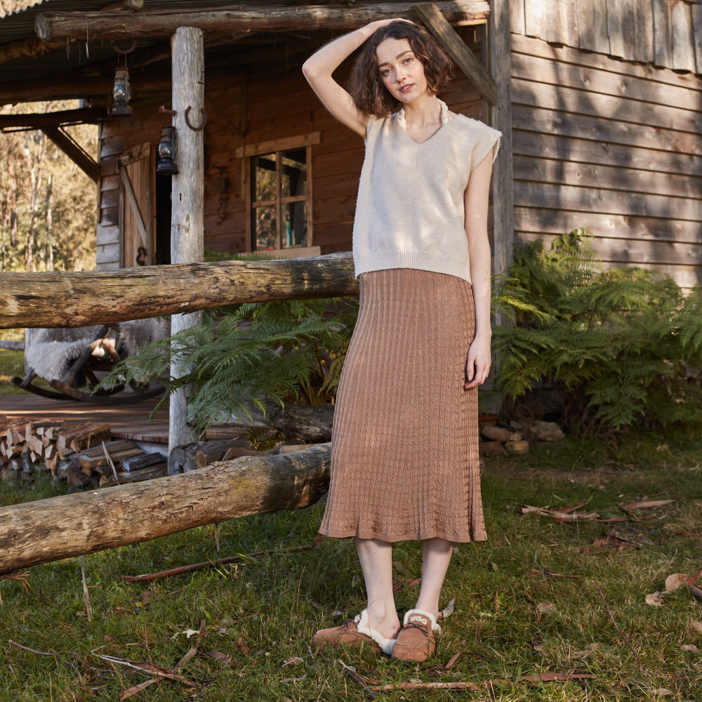 LETITIA KNIT LOGO SLIPPER OZWEAR UGG OB946