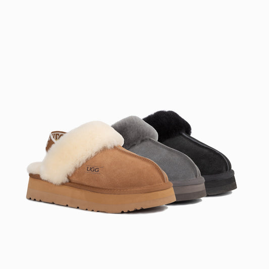 PLATFORM SLIPPER(ELASTIC BACKSTRAP) OZWEAR UGG