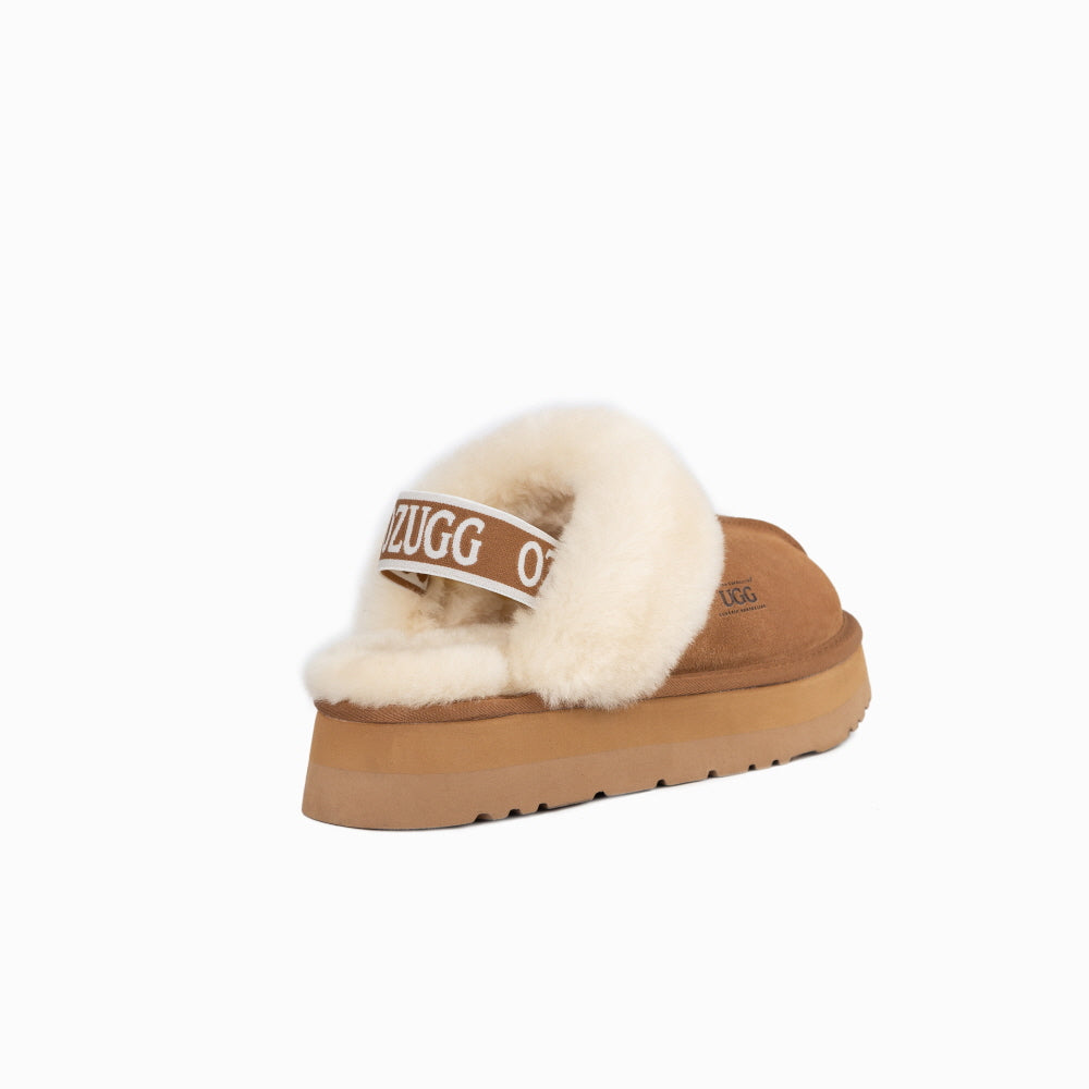 PLATFORM SLIPPER(ELASTIC BACKSTRAP) OZWEAR UGG
