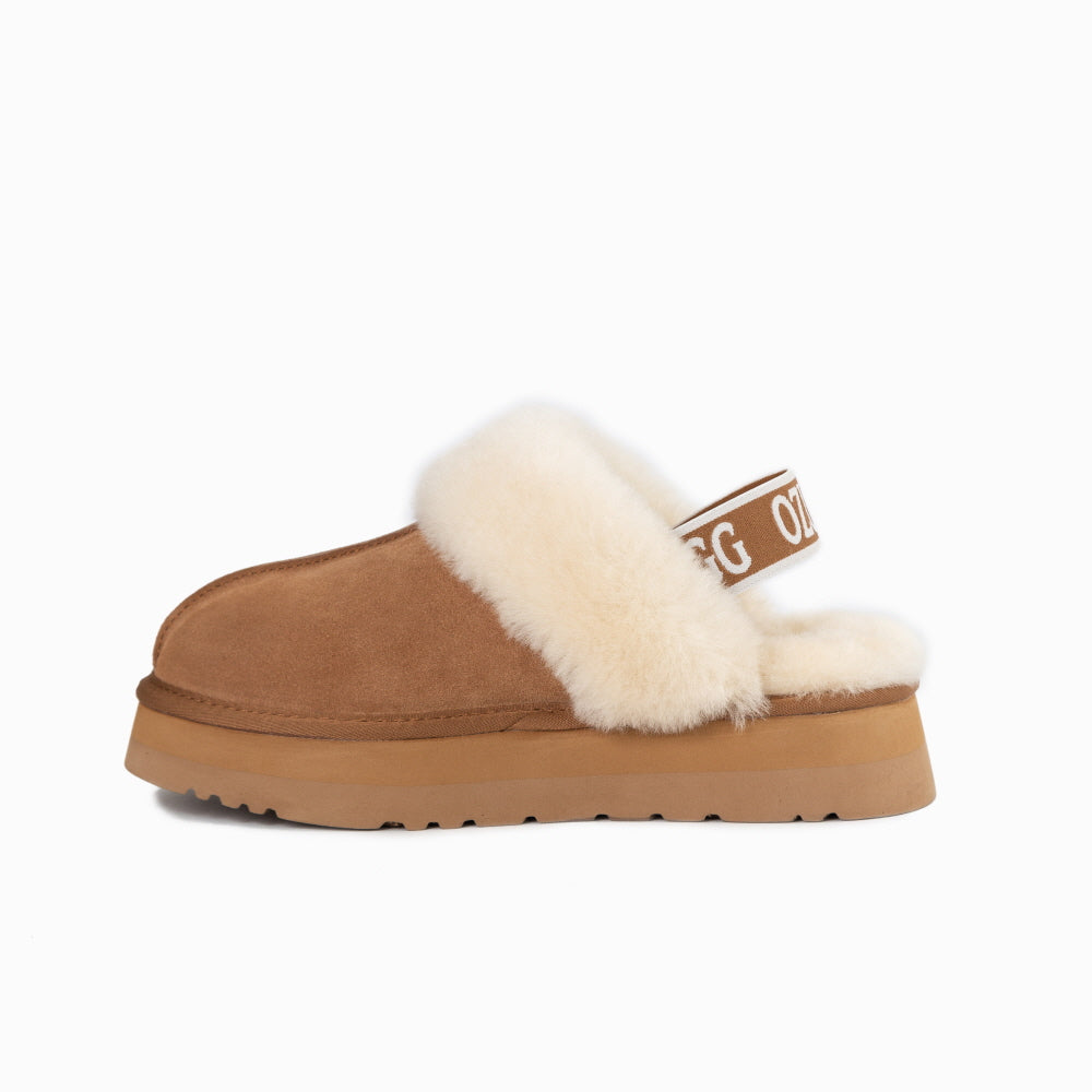 PLATFORM SLIPPER(ELASTIC BACKSTRAP) OZWEAR UGG
