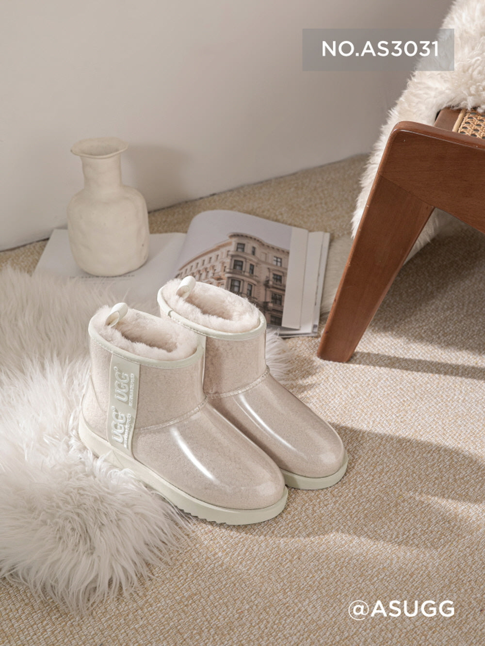 CLEAR COATED BOOTS ASUGG