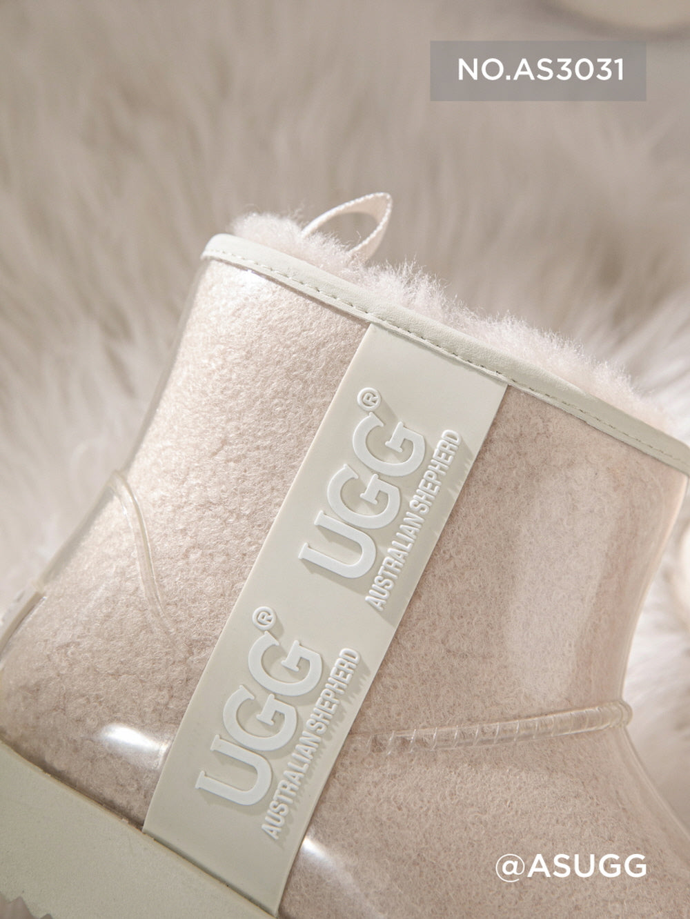 CLEAR COATED BOOTS ASUGG