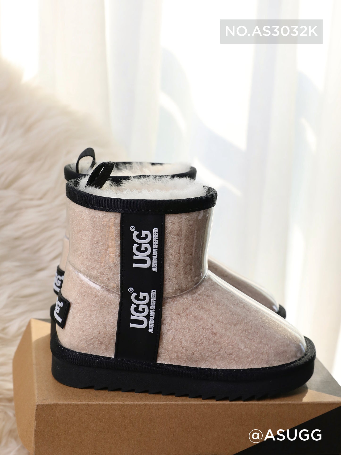 CLEAR COATED BOOTS ASUGG