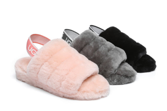 UGG AUSTRALIAN SHEPHERDE PUFFY SLIPPERS AS7006