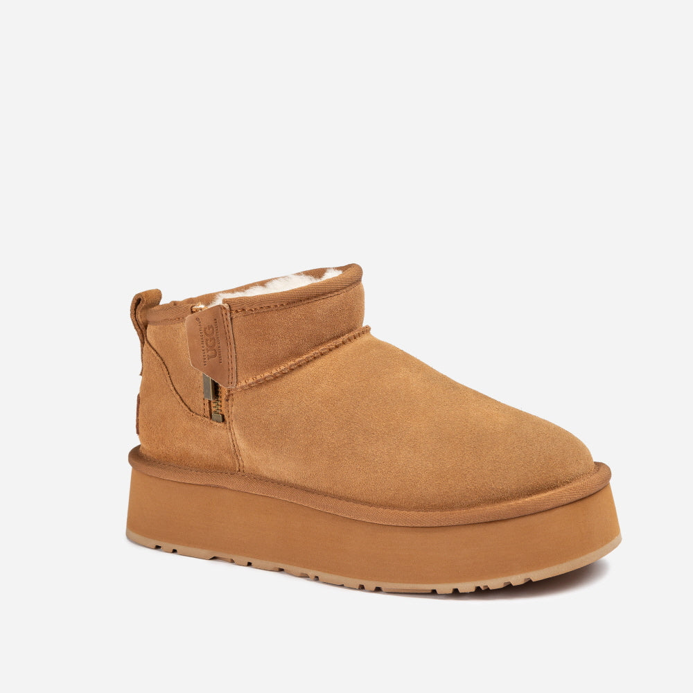 BERI ZIPPER PLATFORM BOOTS OZWEAR UGG