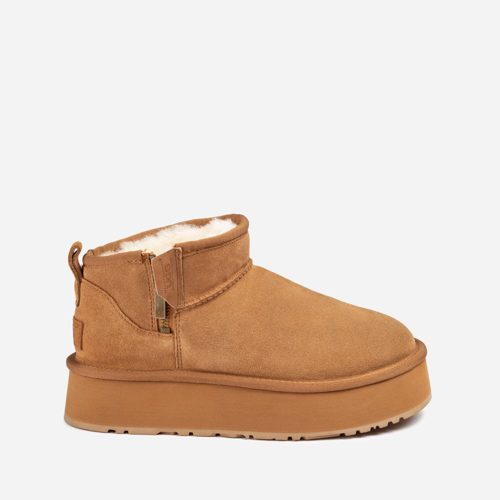 BERI ZIPPER PLATFORM BOOTS OZWEAR UGG