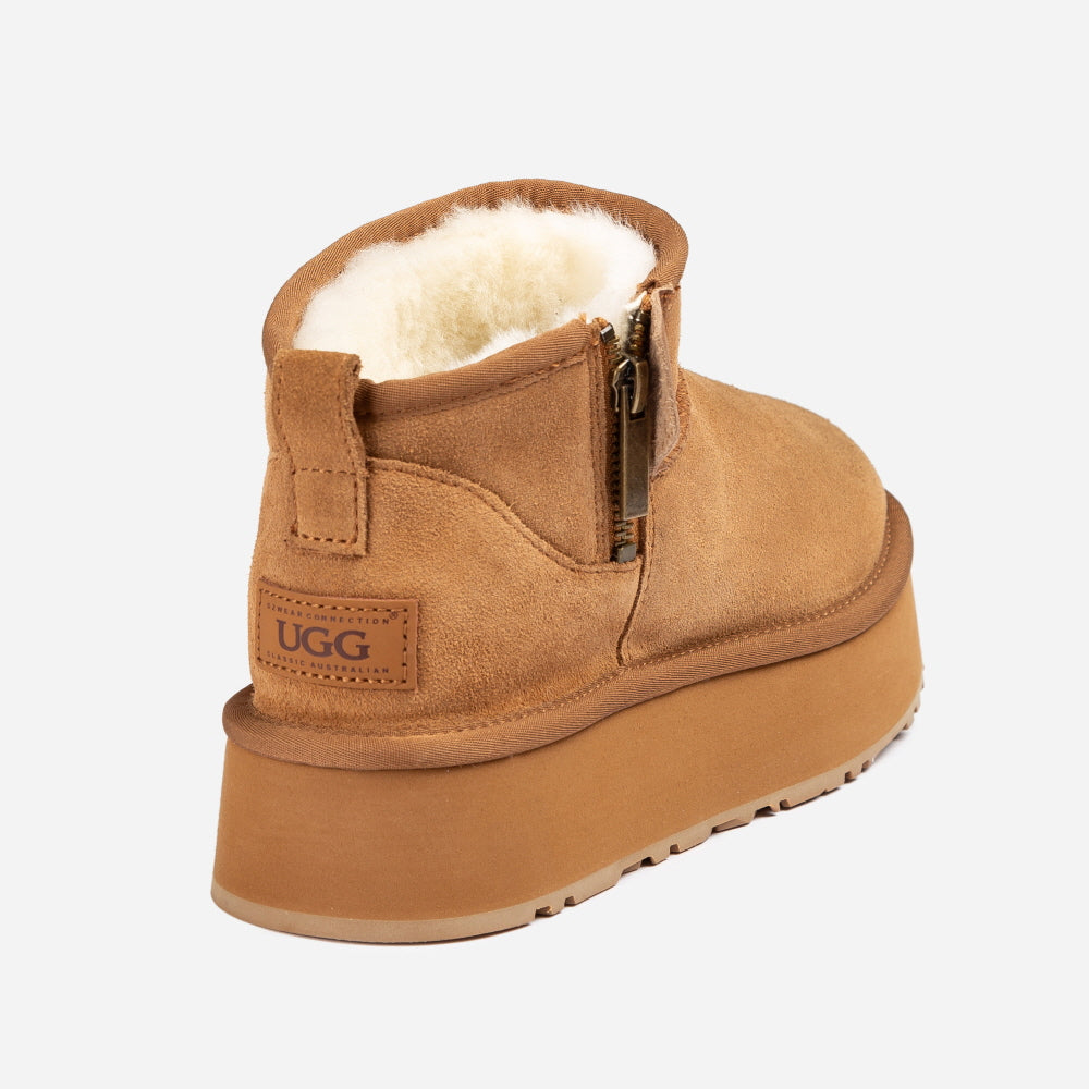 BERI ZIPPER PLATFORM BOOTS OZWEAR UGG
