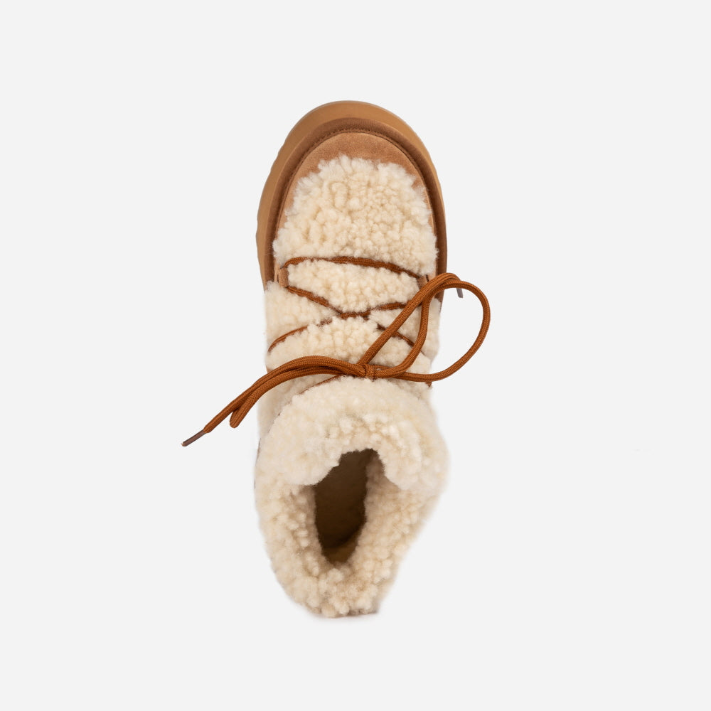 CLASSIC FLUFFY LACE-UP PLATFORM MINI SNOW BOOTS OZWEAR UGG OB849F