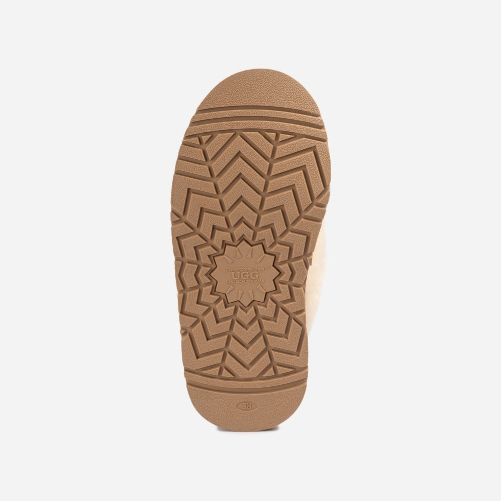 COQUETTE PLATFORM SLIPPER (ELASTIC LOGO & WOOL STRAP) OZWEAR UGG OB114CPD