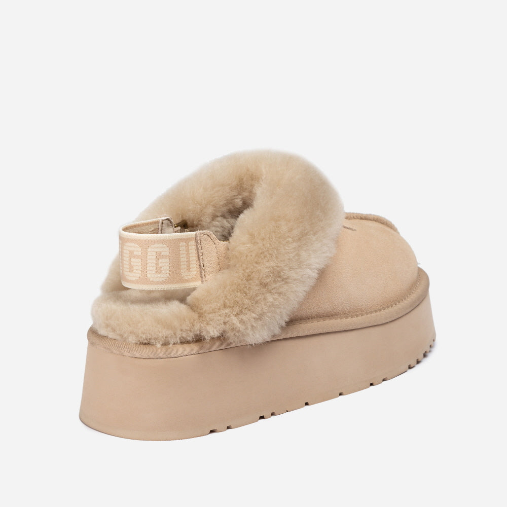 COQUETTE PLATFORM SLIPPER (ELASTIC LOGO & WOOL STRAP) OZWEAR UGG OB114CPD