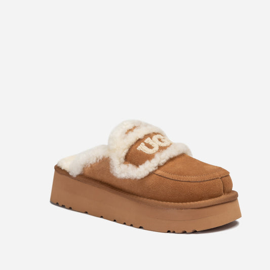 VIOLET SHEARLING PLATFORM SLIPPER OZWEAR UGG