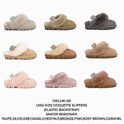 COQUETTE SLIPPERS(ELASTIC BACKSTRAP) OZWEAR UGG