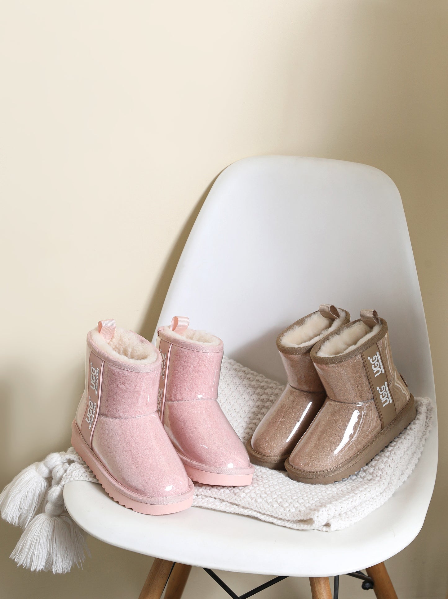 CLEAR COATED BOOTS ASUGG
