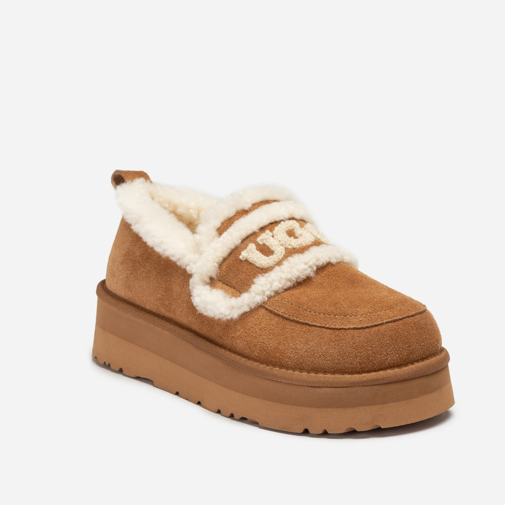 VIOLET SHEARLING PLATFORM LOAFER OZWEAR UGG OB939P