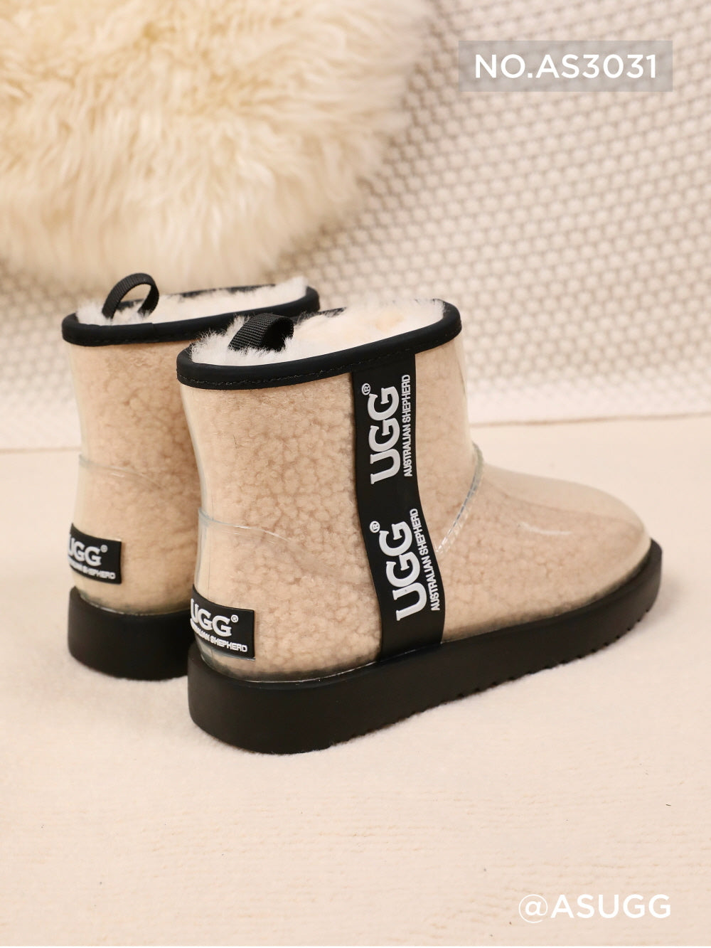 CLEAR COATED BOOTS ASUGG