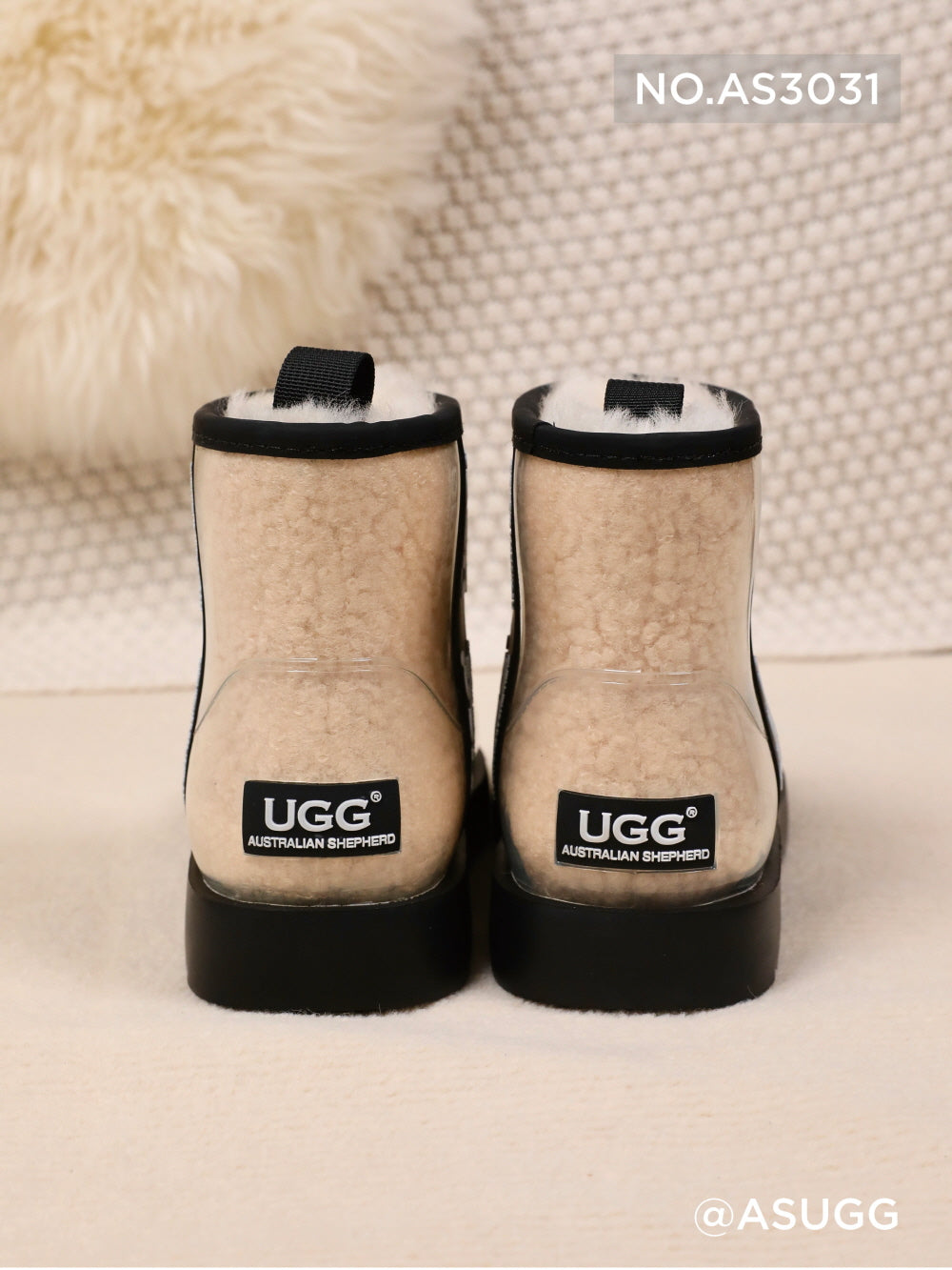 CLEAR COATED BOOTS ASUGG